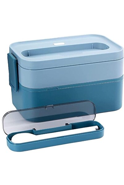 Generic Lunch Box, 2-Tier Stackable Bento Box with Divider and Utensils, Leak...