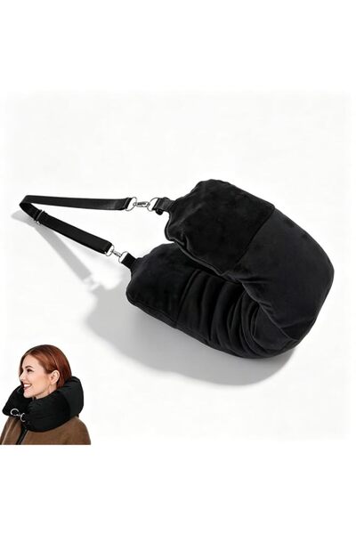 Generic Convertible Stuffable Travel Neck Pillow with Storage Bag, Soft Adjus...