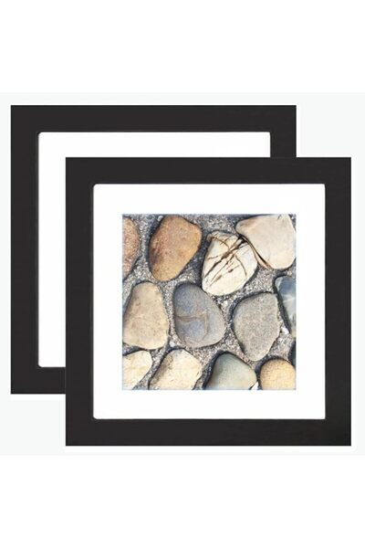 Generic Brand 7x7 Photo Frame 2 Packs 7x7 Inch Solid Wood Picture Frames 7x7 ...