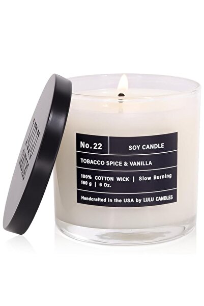 Generic Brand Lulu Candles | Tobacco, Spice & Vanilla | Luxury Scented Soy Ja...