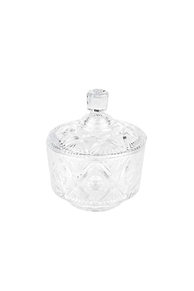 Generic Royalford 1pc clear Glass Storage with Lid Glass Candy Jar RF12798 St...