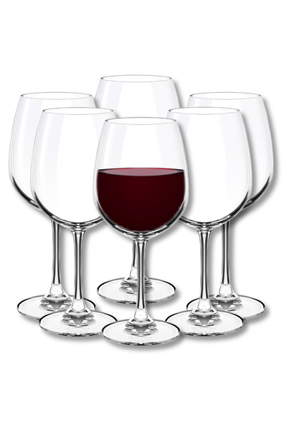 WILMAX ENGLAND Set Pahare Vin Crystalline, 6 Piese, Sticlă 600ml, Cu Picior, ...