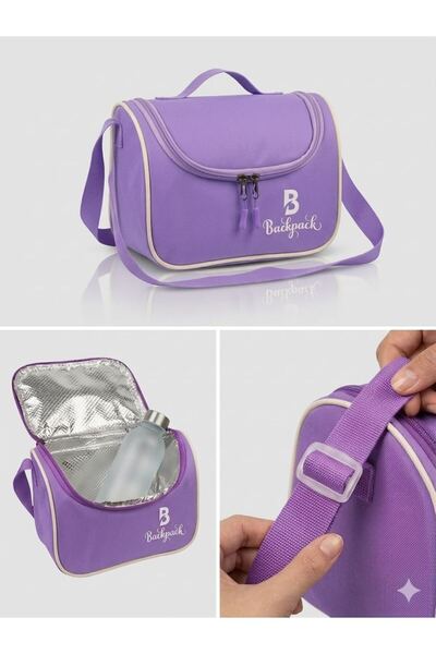 Sırımsı Goldline AVM Backpack Folyolu Isı Yalıtımlı Lüx Günlük İlkokul Ortaok...