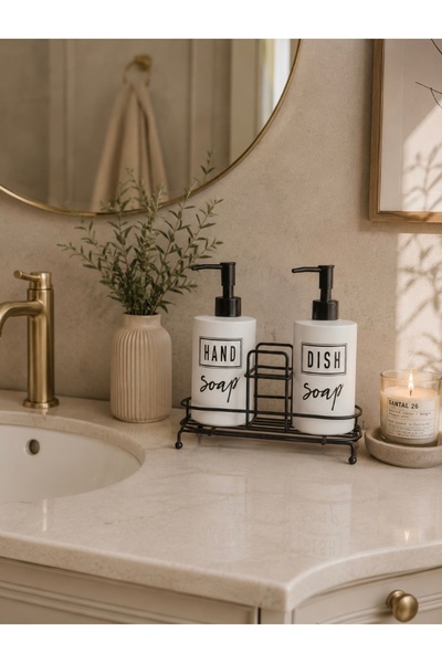 YS COLLECTION YŞ Home - 2’li El ve Bulaşık Sabunluk Seti