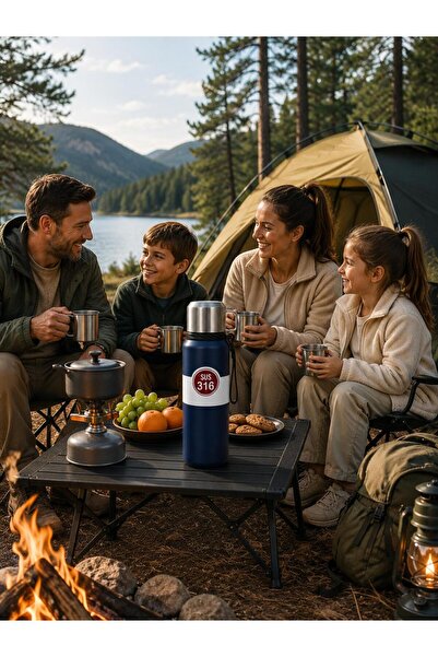 HTC AKSESUAR 1 Lt Camping Thermos 316 Stainless Steel