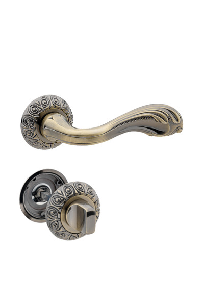 Bussare Mâner cu rozetă – Antigo A-38-20 - Bronz Antic - rozetă WC