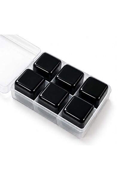 Siyah Premium Viski Taşları (6'lı Set)