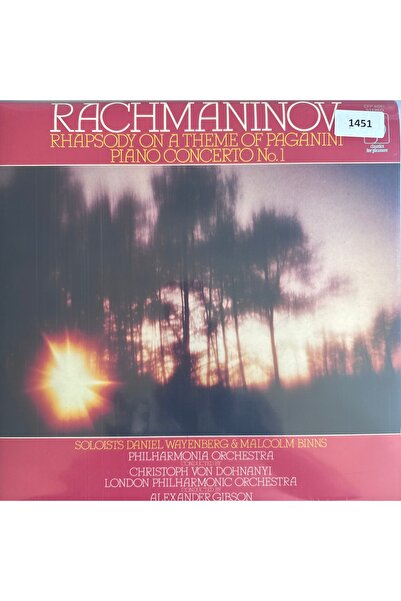 Plak Merkezi RACHMANINOV - ORİJİNAL DÖNEM BASKI MÜZİK PLAKLARI