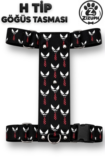 z zizuph H Type Single Breast Collar Adjustable Printed