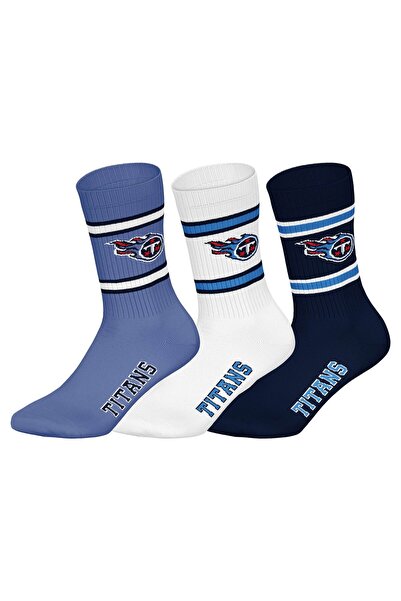 NFL Unisex-Socken, 3er-Pack – Teams, 3er-Pack Crew-Socken, Fußball, Logo, Bau...
