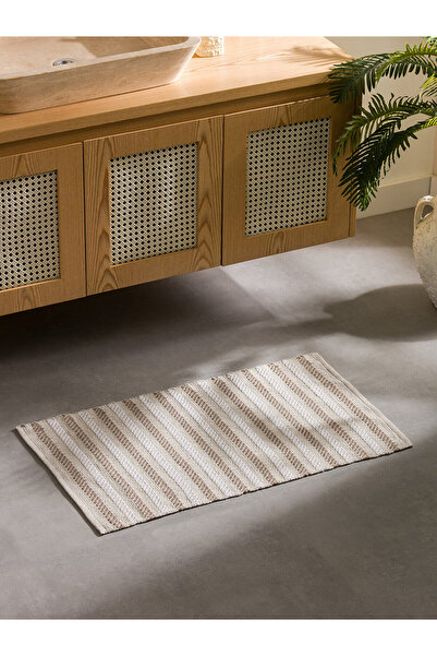 LC Waikiki Two Mt Shop Quality Striped Patterned Bath Mat 50X80 cm