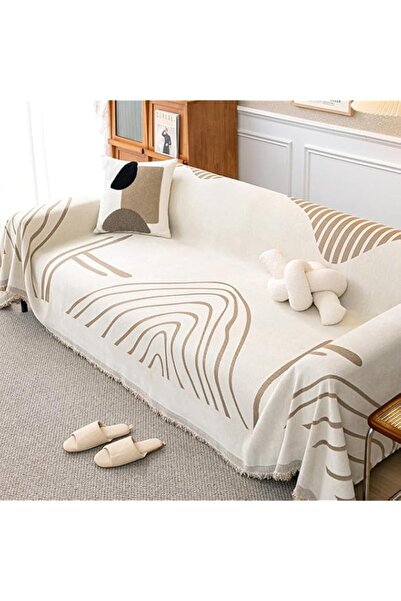 Generic Double Sided Chenille Sofa Cover, Universal Anti-Slip Anti-Scratch So...