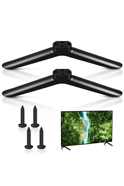 Generic 2 Pcs TV Stand Legs Replacement Brackets for 40 Inch TVs, Compatible ...