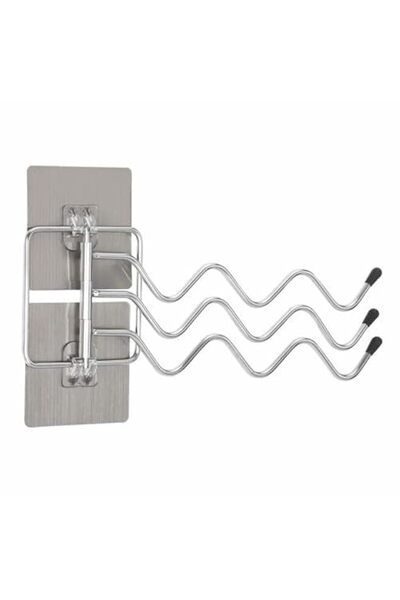 Generic Swivel Towel Rack, Adhesive Stainless Steel Towel Hanger 3-Arm Towel ...