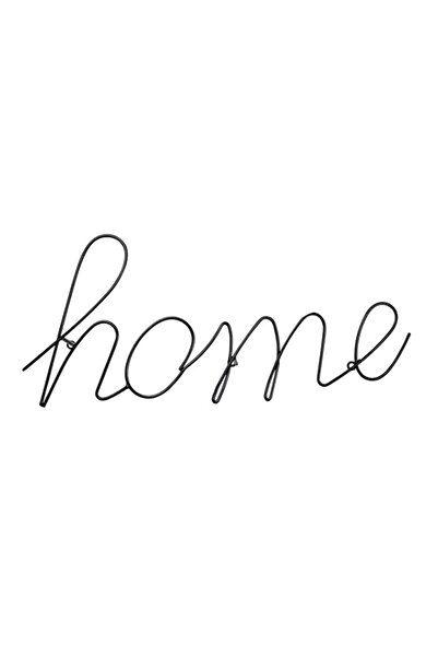 Generic Home Deco Wire Wall-Mounted Coat Rack | Black | Modern Design | 52x25...