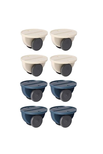 Generic Tazweeq 24 Pcs Adhesive Caster Wheels, for Storage Boxes, Hard Scroll...