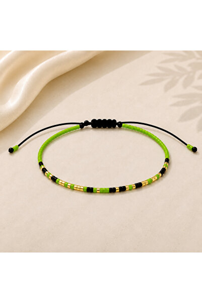 Generic Brand Brățară Personalizată Cod Morse – Model Full Clasic Verde Kiwi ...