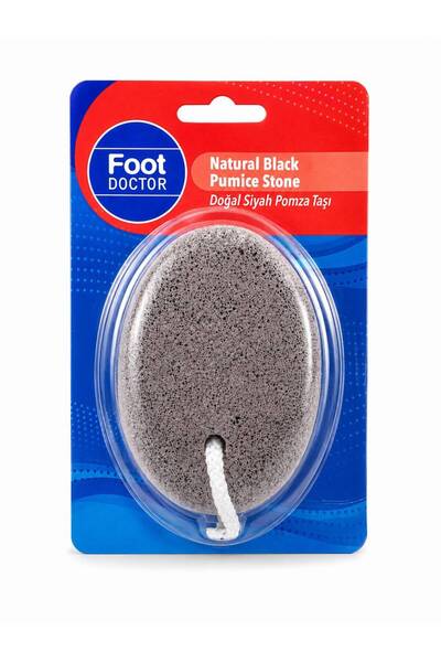 BOZKAR Foot Doctor Doğal Siyah Pomza Taşı Topuk ve Ayak Tabanı Bakım Taşı El ...