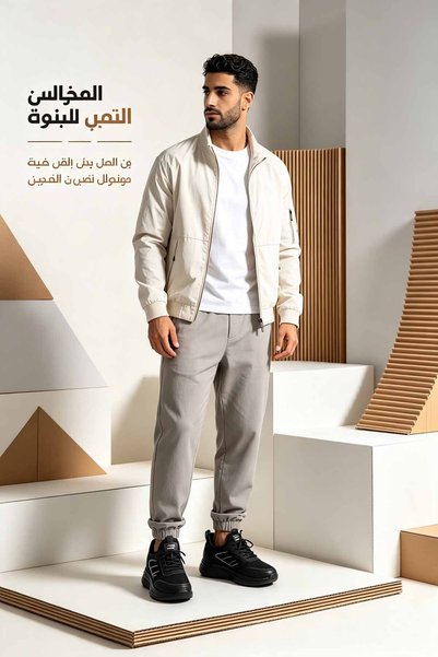 NajdEva Shop Men Unique Fashion Saudi‑Made Sneakers, Breathable Air‑Flow Anti‑Slip Outdoor Sports Footwear, Kindly Choose One Size Larger
