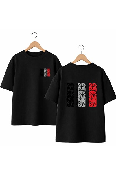 playwear تي شيرت برقبة دائرية وطباعة على الظهر والصدر الأمامي مصنوع من القطن ...