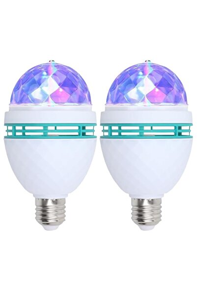 Generic 2 Pack Color Rotating Bulb E27, RGB Color Changing Party Energy Savin...