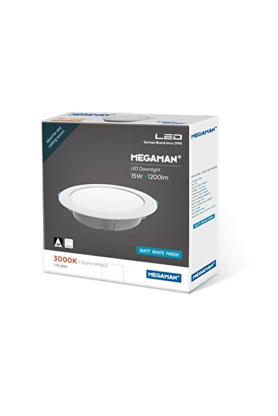 Generic Megaman Down Light 15w 6inch Warm White 3000k