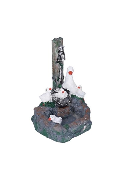 Generic Garden Statues Duck Family Resin Outdoor Sculpture For Yard Patio Fou...