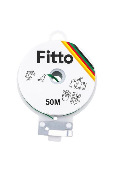Generic Fitto Twist Tie Dispenser with Green Twist Tie Roll - 50 Meters for S...