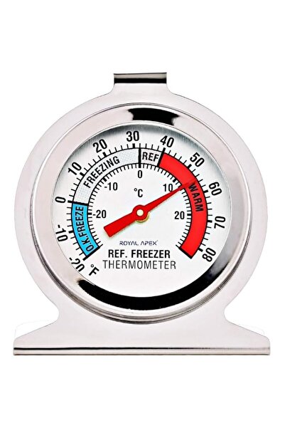 Generic Royal Apex Stainless Steel Refrigerator & Freezer Thermometer – Large...