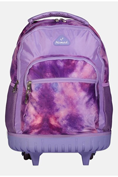 Nomad Trolley Backpack with Wheels for Girls - (100% Authentic) Premium Purpl...