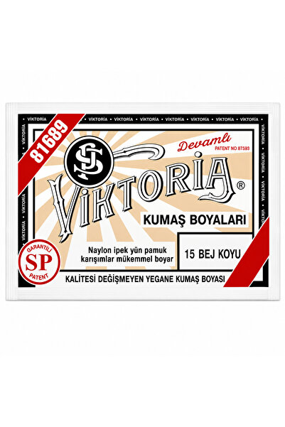 15 BEJ KOYU KUMAŞ BOYASI 6 ADET