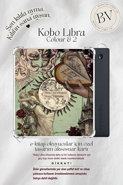 BookTok Vibes Co. Vintage Romance Temalı Insert - Kindle ve Kobo E-Kitap Okuy...