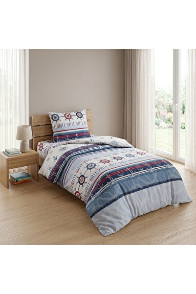 VİP ZERON HOME FASHIONS Tek Kişilik Çocuk Nevresim Takımı Denizci Temalı - Ma...