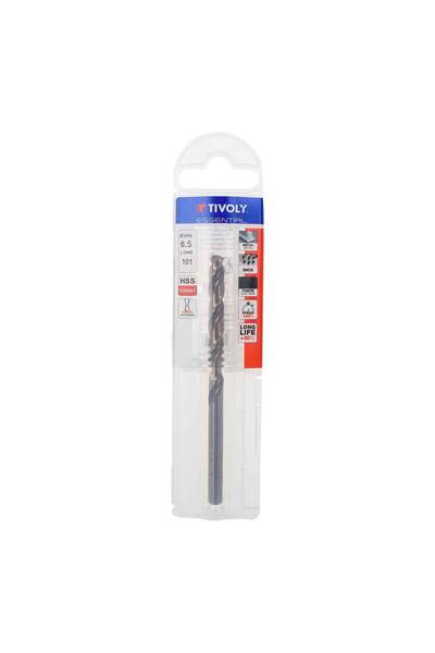 OEM Метално свредло, HSS-CO, DIN 338, тип N, Tivoly 11455040650, 6.5 x 63 x 1...