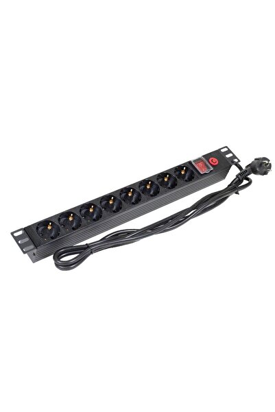OEM Asytech ASY-PDU-8 προστατευμένο πολύπριζο, 8 πρίζες Schuko, 2 μ., για εγκ...