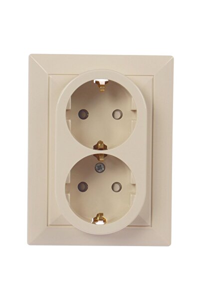 OEM Abex Perla PT-7P διπλή πρίζα, εντοιχιζόμενη, περιλαμβάνεται πλαίσιο, προσ...