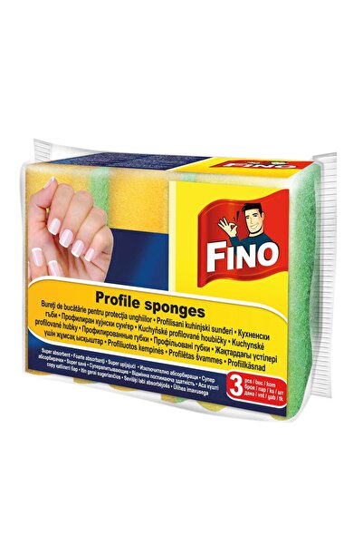 OEM Fino 9213 kitchen sponges, with nail protection, 3 pcs / set