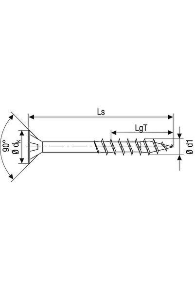 OEM Surub pentru lemn, autofiletant, din otel, cu cap inecat, Spax, T-STAR pl...