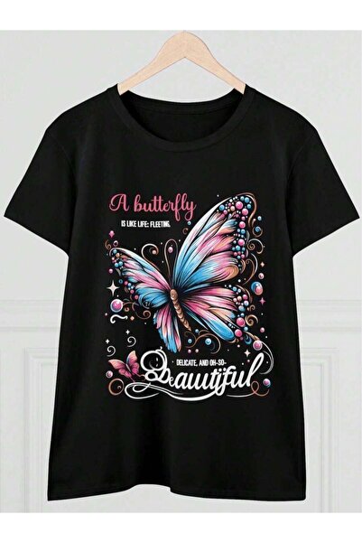 25W Oversized Women's T-Shirt, Loose Fit, Flat Print Womens TShirt Comfortabl...