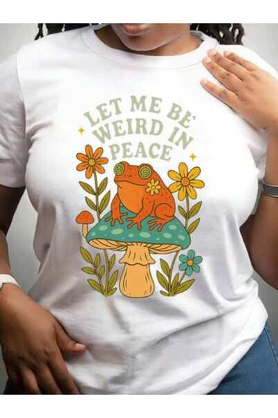 26LIK Women's‑Shirt Cute Painting Style Pattern Women's Shirts, Casual Short-...