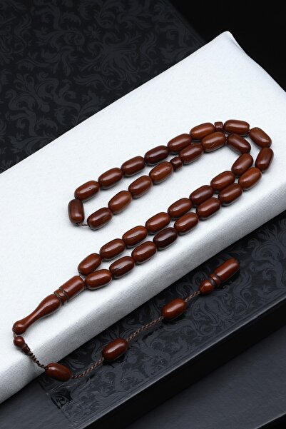 Alibaba Doğaltaş İznik Kuka Ağacı Tesbih 6 x 10 mm Kapsül Kesim - T-1920