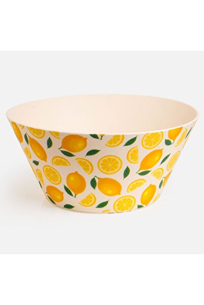 OEM Plastic Salad Bowl with Patterned 3L