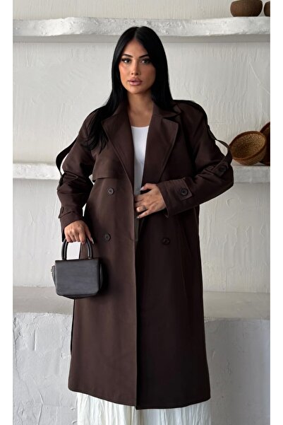 Helen Goods Trench lung supradimensionat cu curea pentru femei