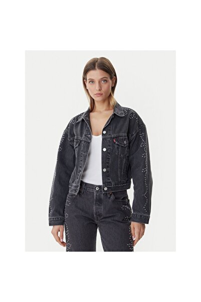 Levi's Geacă de blugi Levi's pentru femei A9456-0003 Negru