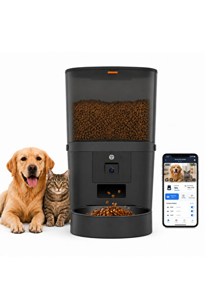 Rimenss Hranitor Automat Animale, Control Aplicatie Telefon, Camera Video Ful...