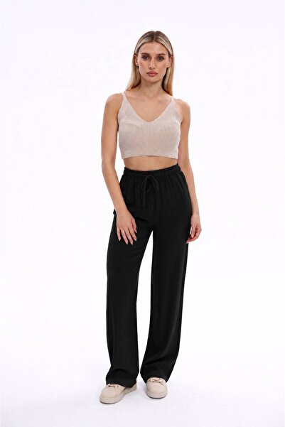 THE WESS Linen Blend Loose Fit Pants