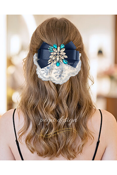pegu baby collection Pegu Royale Lux Κλιπ μαλλιών με σχέδιο κόκαλου, για σχολ...