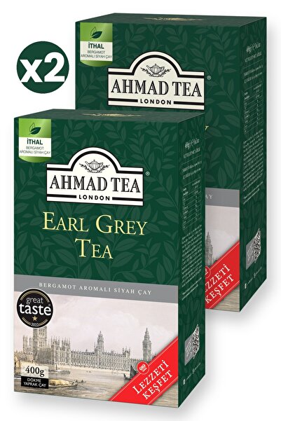 Ahmad Tea Earl Grey 400 G Dökme Çay 2'li Ekonomik Paket – Toplam 800 Gram Dökme Çay
