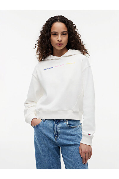 Tommy Hilfiger TJW Kadın Regular Repeat Wash Hoodie