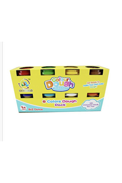 Krista Set de plastilină colorată cu ștampile și accesorii, 8 borcane